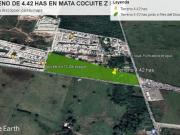EN VENTA TERRENO ORILLA CARRETERA A MATA COCUITE...