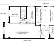 Encantador Piso de tres dormitorios