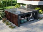 Energiegarage Deluxe Wood – Doppelgarage mit PV &...