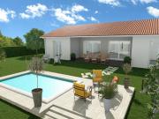 Entre Bordeaux et Mont de Marsan, maison 3 chambres + garage