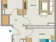 Erdgeschosswohnung: 2 Zimmer Kriemhildstraße3 in...