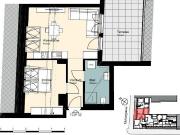 Erstbezug: 2 Zimmer Dachgeschoßwohnung mit Terrasse – zu...