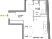 Erstbezug! 2 Zimmer Loggiawohnung mit Stellplatz zu...