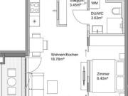 Erstbezug ab Februar 2026! 1,5 Zimmer Loggiawohnung...