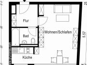 Erstbezug! Elegantes 1 Zi. Apartment, EBK, Klimaanlage,...