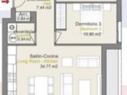 Espectacular apartamento de tres dormitorios en...