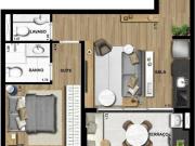 Versátil apartamento tipo para venda em Campo Belo com 1...
