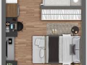 Imperdível studio para venda em Brooklin com 1 quarto,...