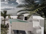 ESTRUCTURA PARA EXCLUSIVO CHALET CON PISCINA FLOTANTE EN...