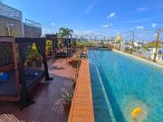 Estudio a 350 metros del mar, alberca con vista al mar,...