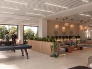 Estudio con terraza: instalaciones con piscina y más