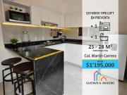 Estudios tipo Loft en Preventa