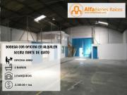 EXCELENTE BODEGA EN ALQUILER 510M2 CON OFICINA QUITO
