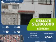 EXCELENTE CASA EN PRADOS, CHURUBUSCO, COYOACAN EN REMATE...