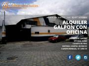 EXCELENTE GALPON EN ALQUILER CON OFICINA NORTE DE QUITO