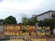 Excelente lote no centro do bairro Jardim Primavera!