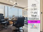 Excelente oficina en renta Amueblada o sin amueblar en...