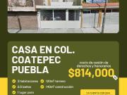 ¡ EXCELENTE PROPIEDAD CASA EN V E N T A Coatepec Puebla