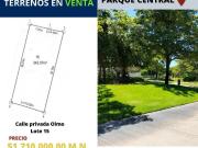 EXCELENTES TERRENOS EN MERIDA RESIDENCIAL PARQUE CENTRAL
