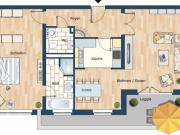 Exclusive apartment with sunny balcony in the heart of...