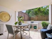 Executive garden apartment with courtyard and large study