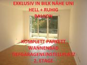 EXKLUSIV IN BILK NÄHE UNI BALKON MODERNES WANNENBAD...