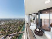 Expansive designer apartment of privacy and panoramic views