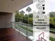 EXTRAORDINARIO DEPARTAMENTO EN RENTA CON TERRAZA Y VISTA...