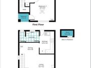 Fantastic location with 2 bedrooms and rear courtyard