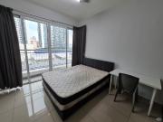 Female unit balcony master bedroom, available now