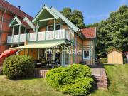 Ferienhaus mit eigenem Bootsliegeplatz