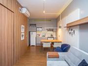 Flat com 36m² privativos, Batel, andar alto, excel