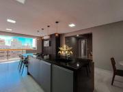 Flat com 3 suítes e sacada vista mar a 1 quadra da Praia...