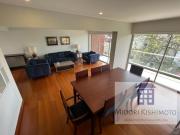 Flat completamente amoblado y equipado vista externa