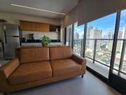 Flat mobiliado e decorado, altíssimo padrão no setor...