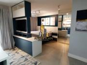 Flat mobiliado no Studio Oliveira Dias – conforto,...