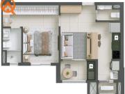 Flat para venda em Chácara Da Barra de 47.00m² com 1... Flat para venda em Chácara Da Barra de 47.00m² com 1...