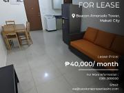 For Lease: 1 Bedroom Condominium Unit in Beacon Amorsolo...