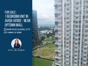 FOR LEASE: 1 BEDROOM UNIT IN AVIDA VERTE