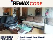 FOR LEASE: 2 Bedroom Unit in One Legazpi Makati