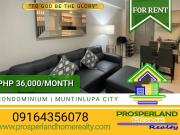 FOR LEASE 2BR CONDO UNIT IN SUCAT, MUNTINLUPA CITY