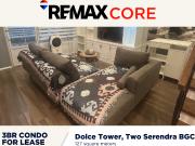 FOR LEASE: 3 Bedroom Bi Level Unit in Dolce, Two Serendra