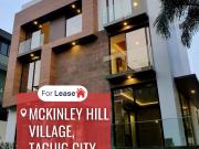 FOR LEASE! 3 Storey Modern House at Mckinley Hill...