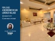 FOR LEASE: 4 BEDROOMS IN SAN LORENZO VILLAGE