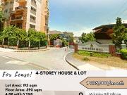 FOR LEASE 4 Storey House & Lot located at Mckinley Hill...
