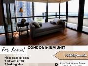 For Lease: Condo Unit located at Arya Residences Tower, BGC