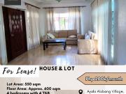 FOR LEASE House and Lot located at Ayala Alabang...