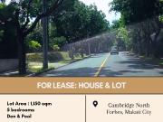 FOR LEASE House & Lot located at Cambridge North Forbes,...