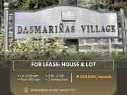 For Lease: House & lot located at Dasmariñas Village,...