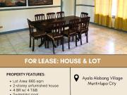 FOR LEASE House & Lot located in Ayala Alabang Village,...